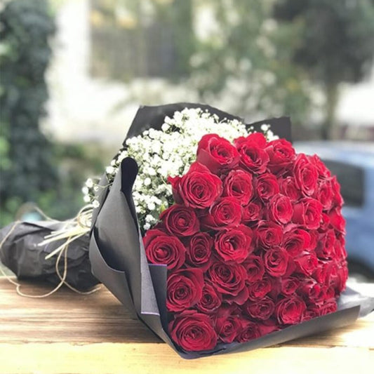 60'lı Kırmızı Gül Buketi